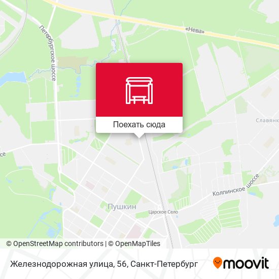 Карта Железнодорожная улица, 56