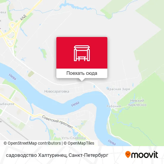 Карта садоводство Халтуринец