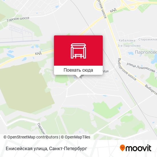 Карта Енисейская улица