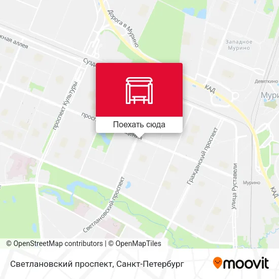 Карта Светлановский проспект