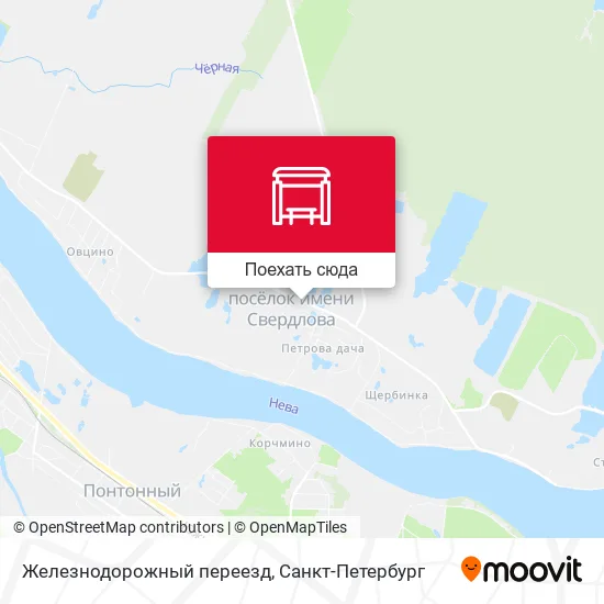 Карта Железнодорожный переезд