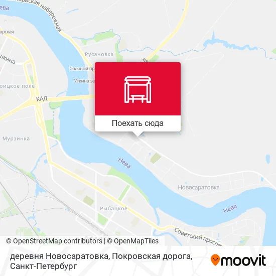 Карта деревня Новосаратовка, Покровская дорога