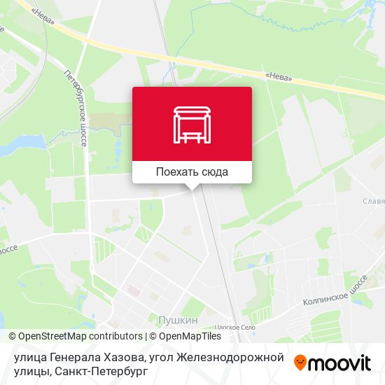 Карта улица Генерала Хазова, угол Железнодорожной улицы