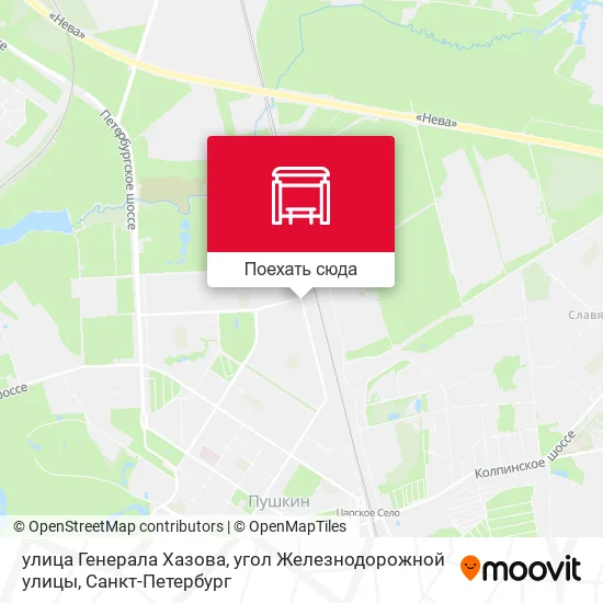 Карта улица Генерала Хазова, угол Железнодорожной улицы