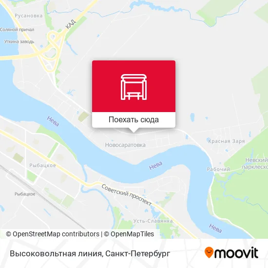 Карта Высоковольтная линия