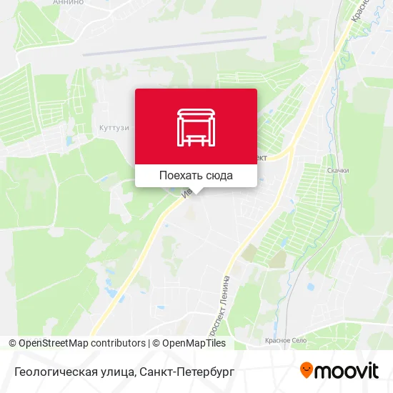 Карта Геологическая улица