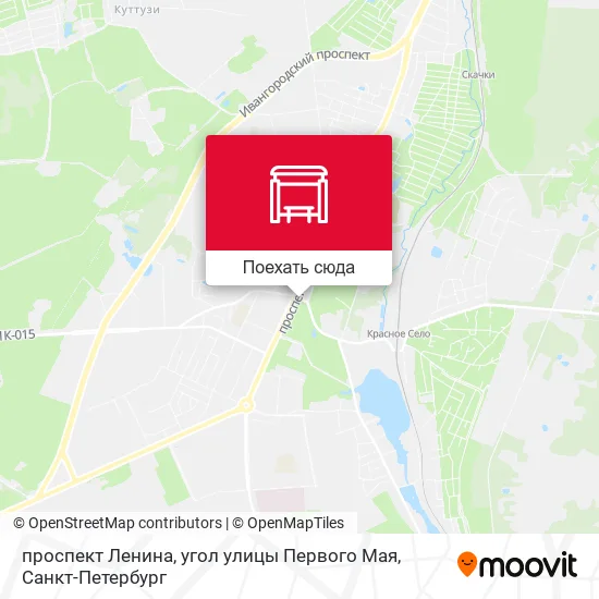 Карта проспект Ленина, угол улицы Первого Мая