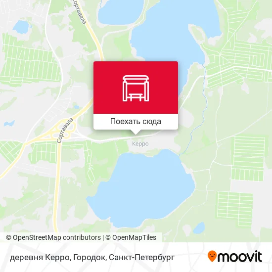 Карта деревня Керро, Городок