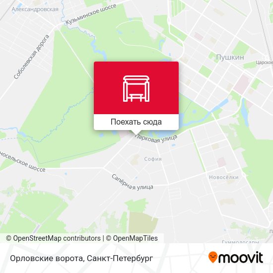 Карта Орловские ворота