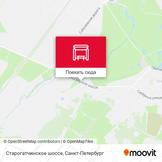Карта Старогатчинское шоссе
