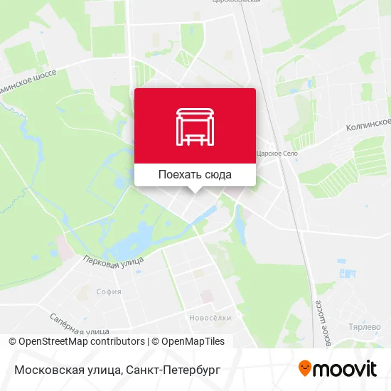 Карта Московская улица
