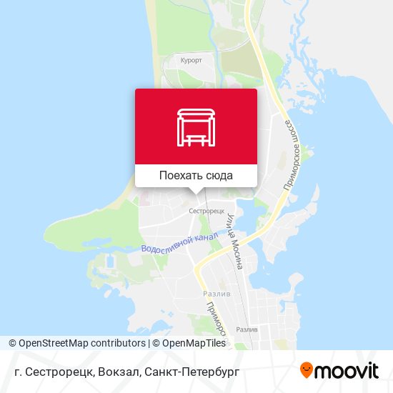 Карта г. Сестрорецк, Вокзал