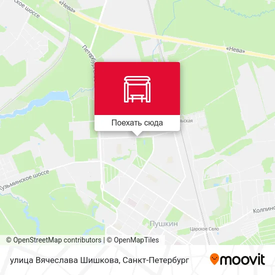 Карта улица Вячеслава Шишкова