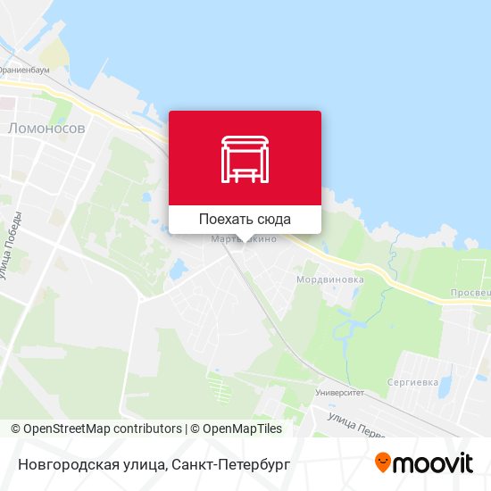 Карта Новгородская улица
