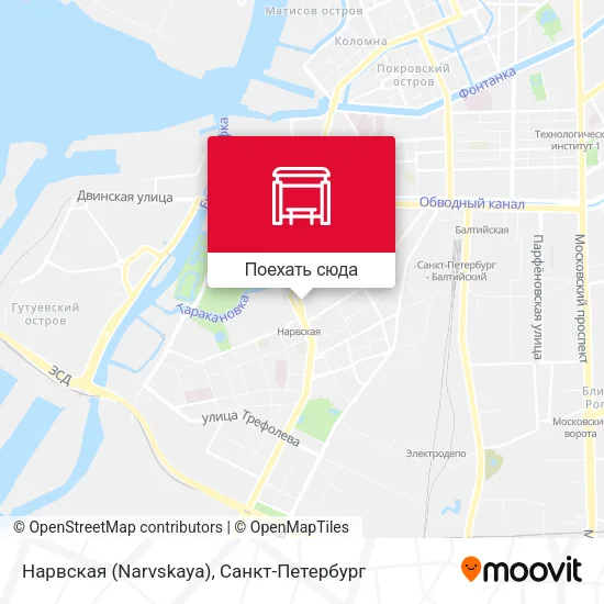 Карта Нарвская (Narvskaya)