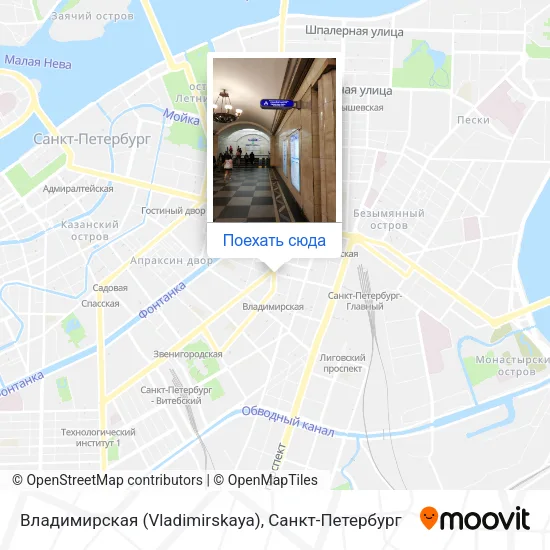Карта Владимирская (Vladimirskaya)