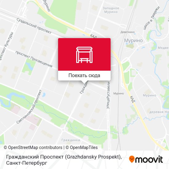 Карта Гражданский Проспект (Grazhdansky Prospekt)