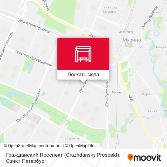 Карта Гражданский Проспект (Grazhdansky Prospekt)