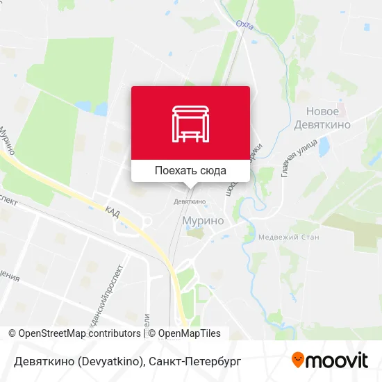 Карта Девяткино (Devyatkino)