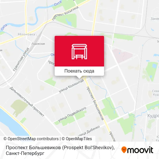 Карта Проспект Большевиков (Prospekt Bol'Shevikov)