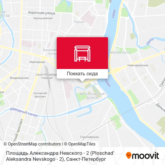 Карта Площадь Александра Невского - 2 (Ploschad' Aleksandra Nevskogo - 2)