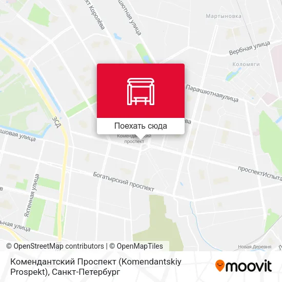 Карта Комендантский Проспект (Komendantskiy Prospekt)