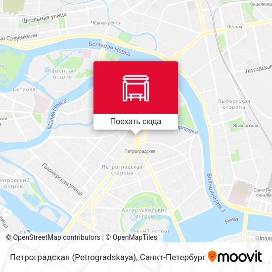 Карта Петроградская (Petrogradskaya)
