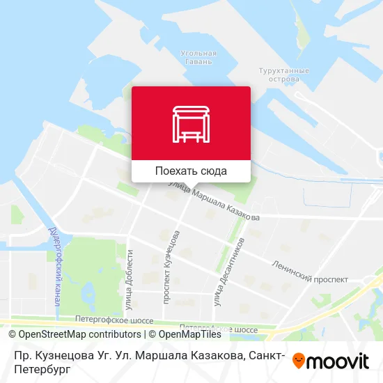 Карта Пр. Кузнецова Уг. Ул. Маршала Казакова