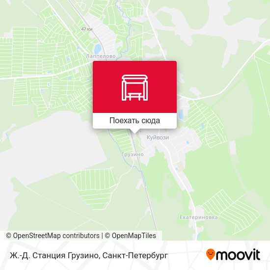 Карта Ж.-Д. Станция Грузино