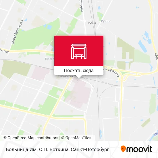 Карта Больница Им. С.П. Боткина