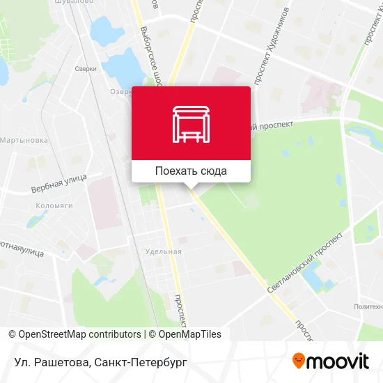 Карта Ул. Рашетова