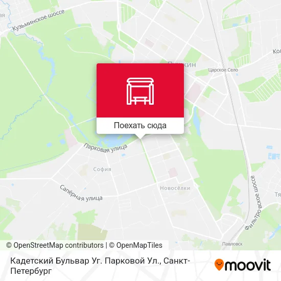 Карта Кадетский Бульвар Уг. Парковой Ул.