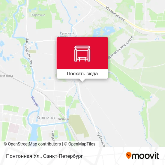 Карта Понтонная Ул.