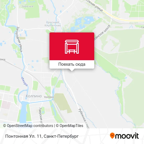 Карта Понтонная Ул. 11
