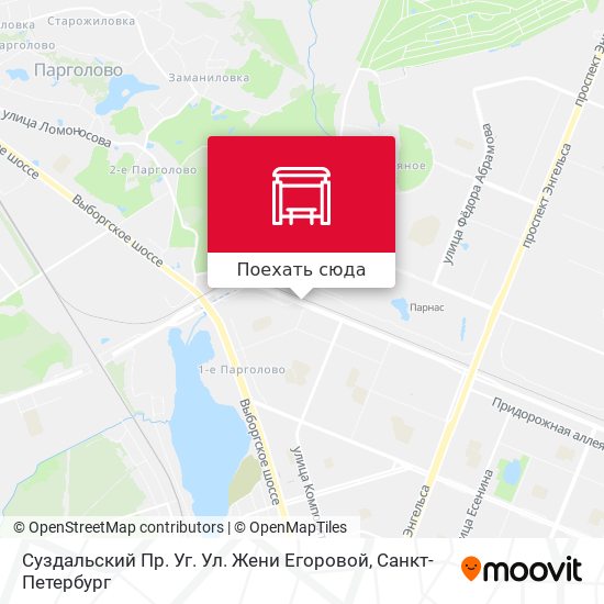 Карта Суздальский Пр. Уг. Ул. Жени Егоровой