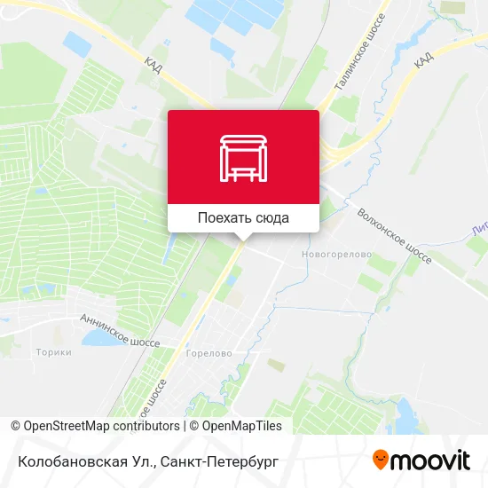 Карта Колобановская Ул.
