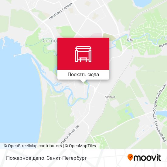 Карта Пожарное депо
