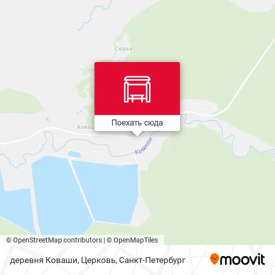 Карта деревня Коваши, Церковь