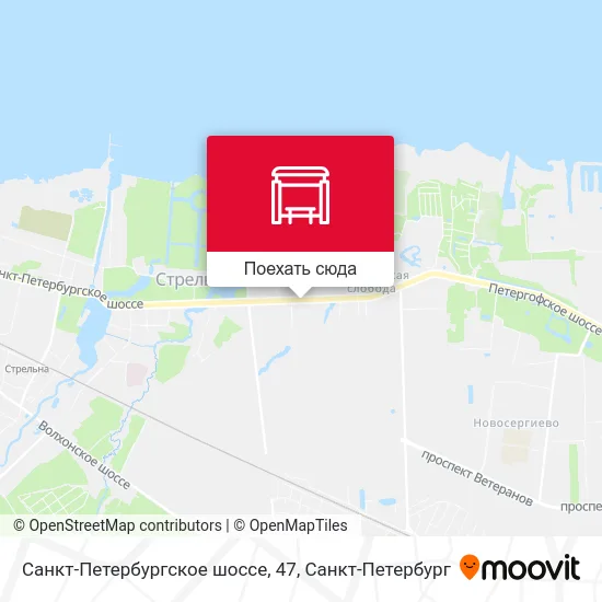 Карта Санкт-Петербургское шоссе, 47