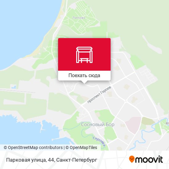 Карта Парковая улица, 44