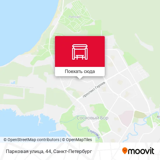 Карта Парковая улица, 44