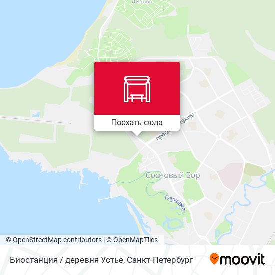 Карта Биостанция / деревня Устье