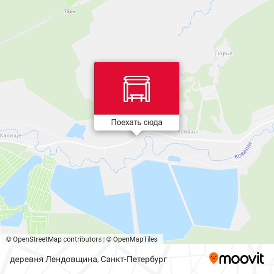 Карта деревня Лендовщина