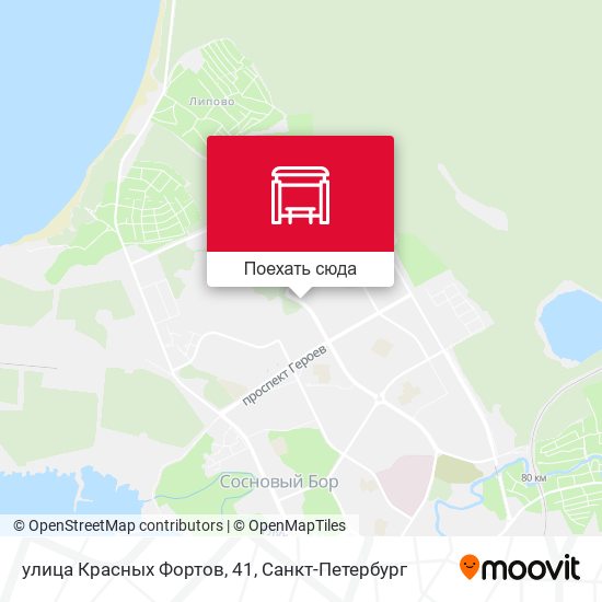 Карта улица Красных Фортов, 41