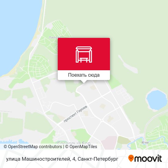 Карта улица Машиностроителей, 4