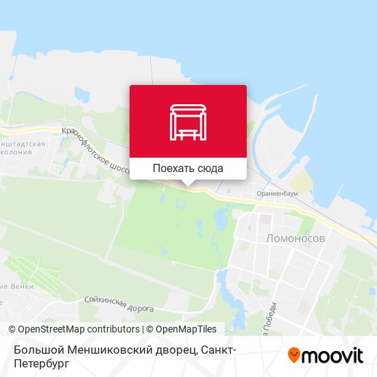 Карта Большой Меншиковский дворец