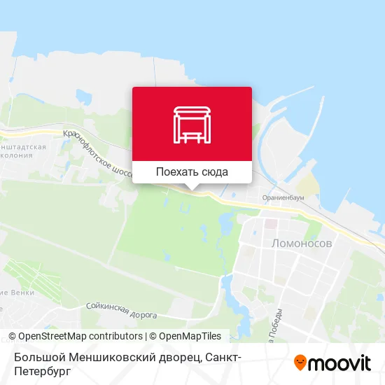 Карта Большой Меншиковский дворец