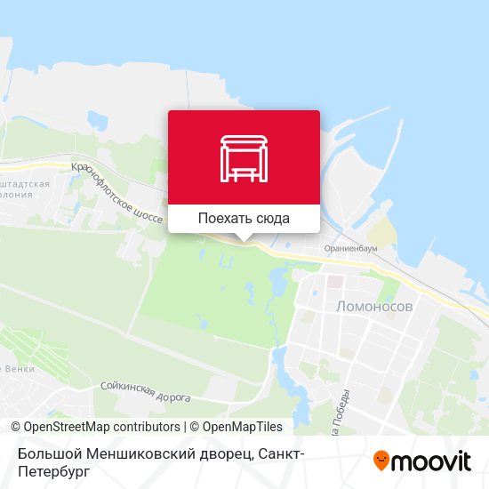 Карта Большой Меншиковский дворец