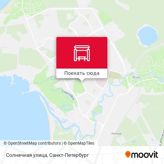 Карта Солнечная улица