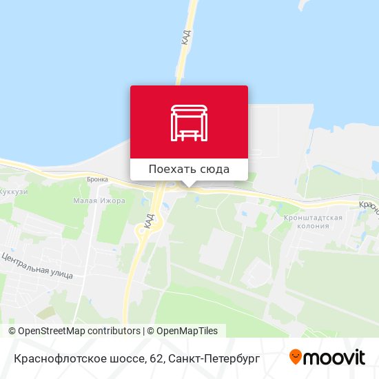 Карта Краснофлотское шоссе, 62